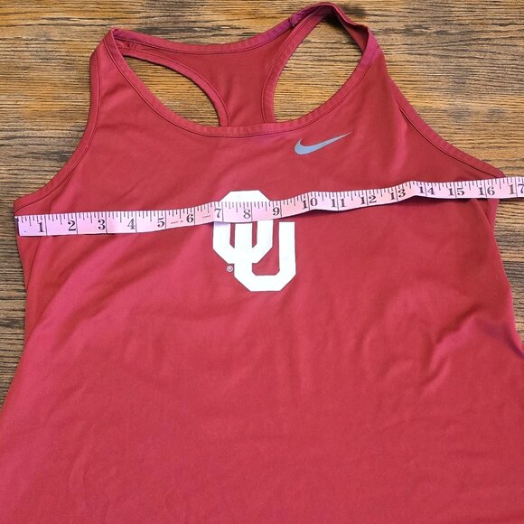 Women's NIKE OU Oklahoma Crimson Tank Size Medium - Picture 6 of 7